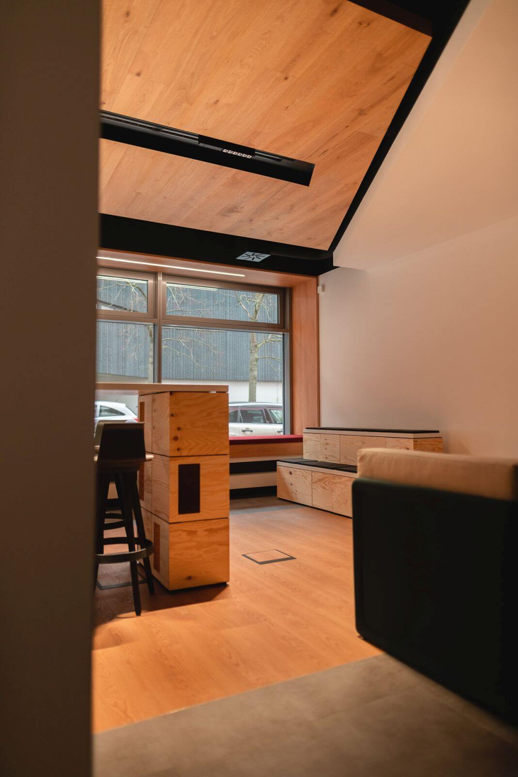 Galeriebild - blsk Campuslounge - Einblick nach Außen